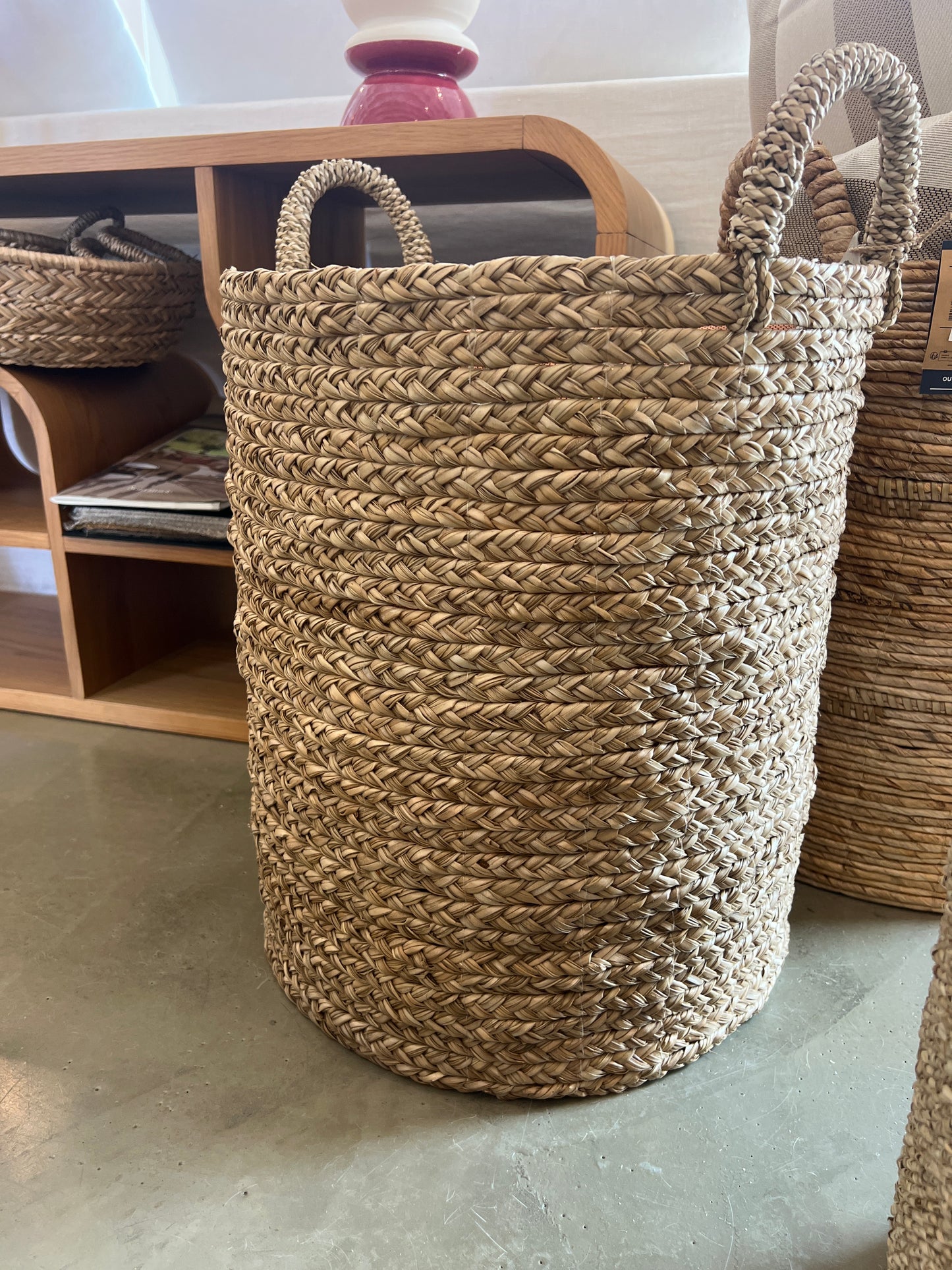 TRES GRAND PANIER NATUREL gros tressage XL