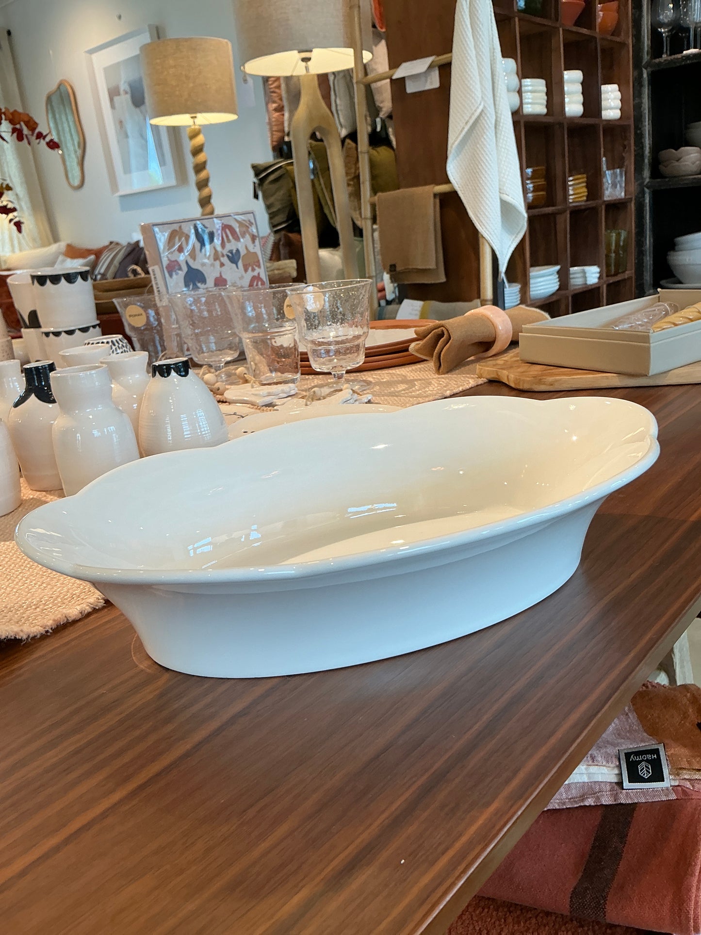 Bol de service silhouette oval