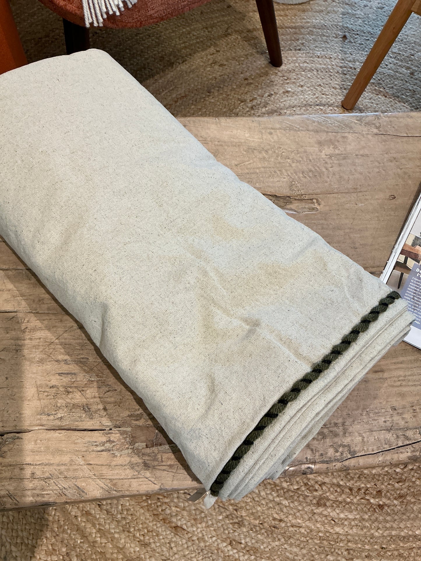 Nappe coton lin teinte Naturel