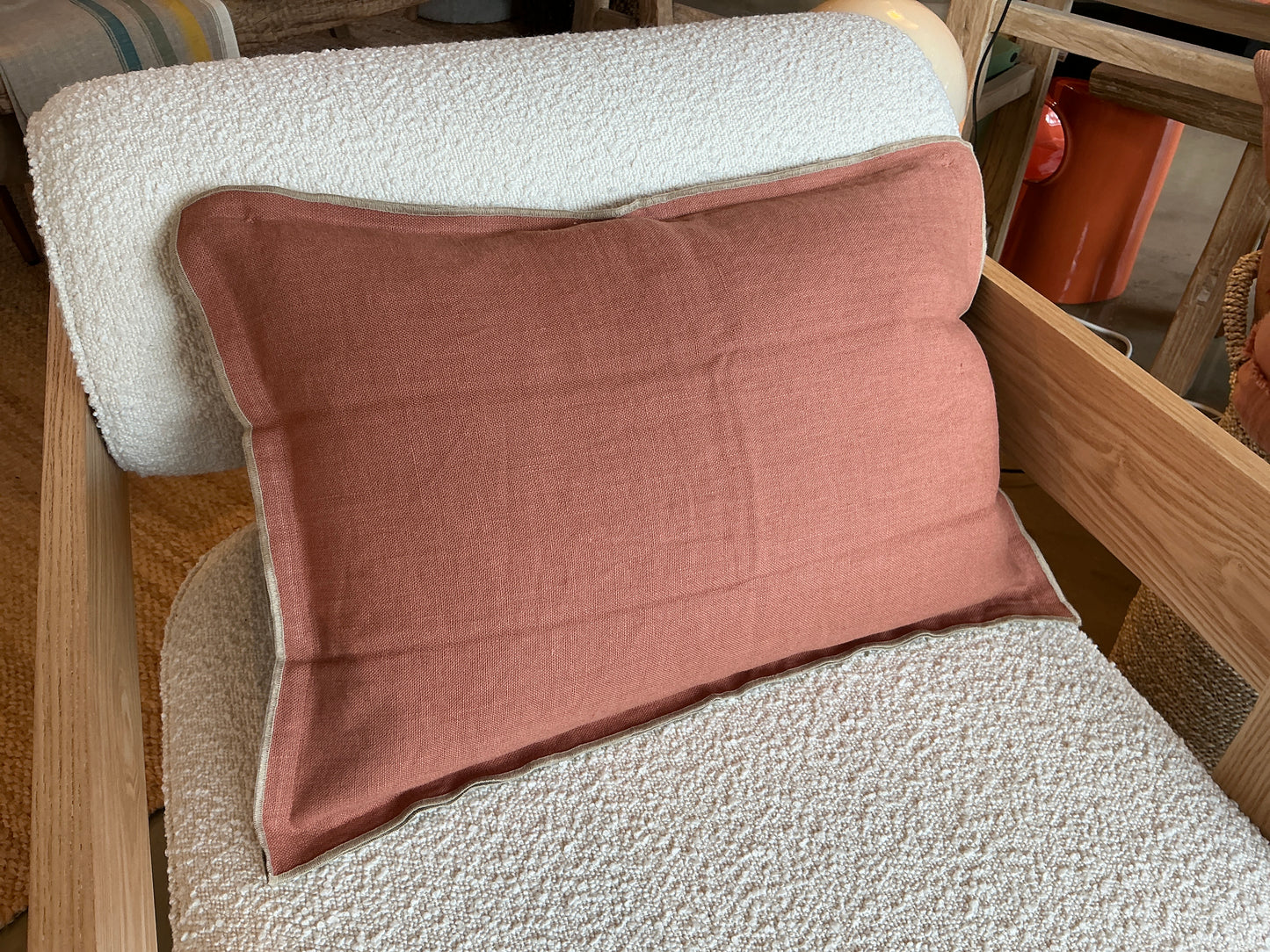 Coussin HAOMY Seoni mocaccino 40x60 cm
