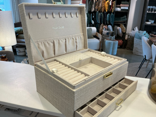 BOITE A BIJOUX DENISE lin beige