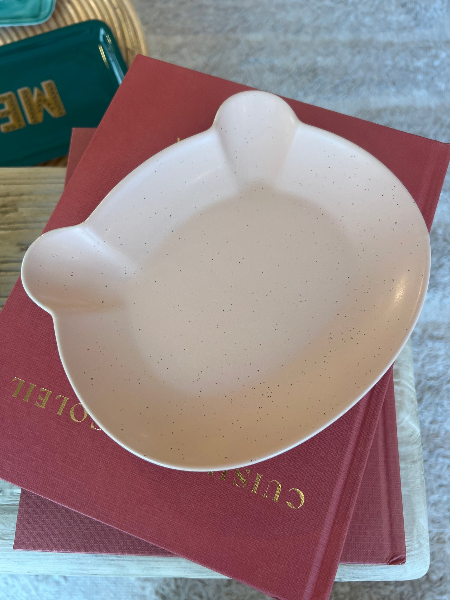 Assiette rêverie pêche