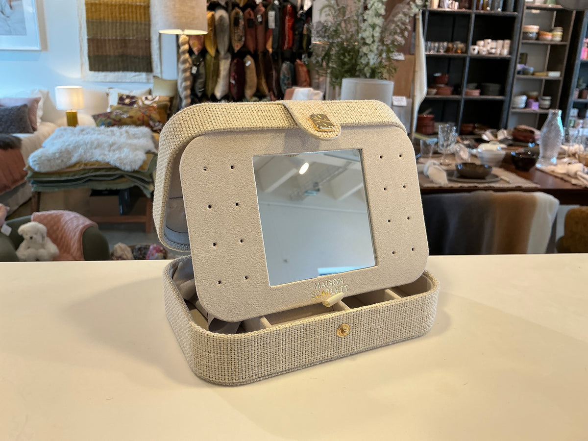 BOITE A BIJOUX BRIGITTE LIN BEIGE