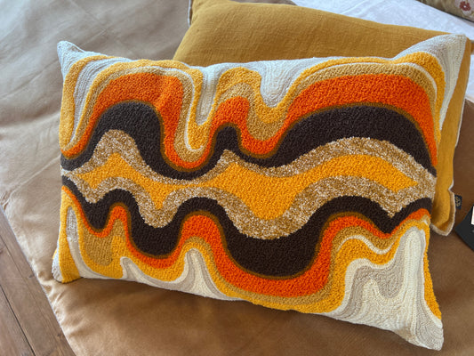Coussin cosmo curcuma 40x60 cm