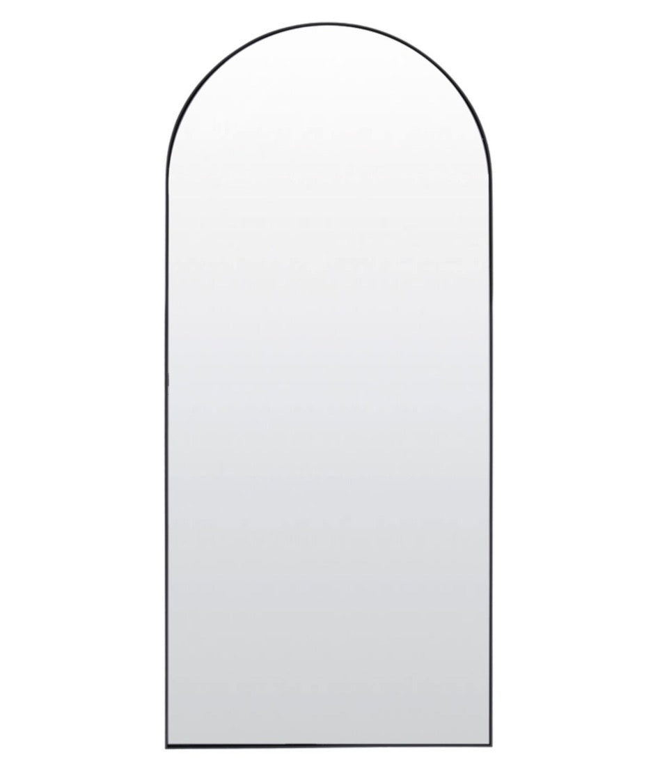 Miroir Zeneto arrondi noir
