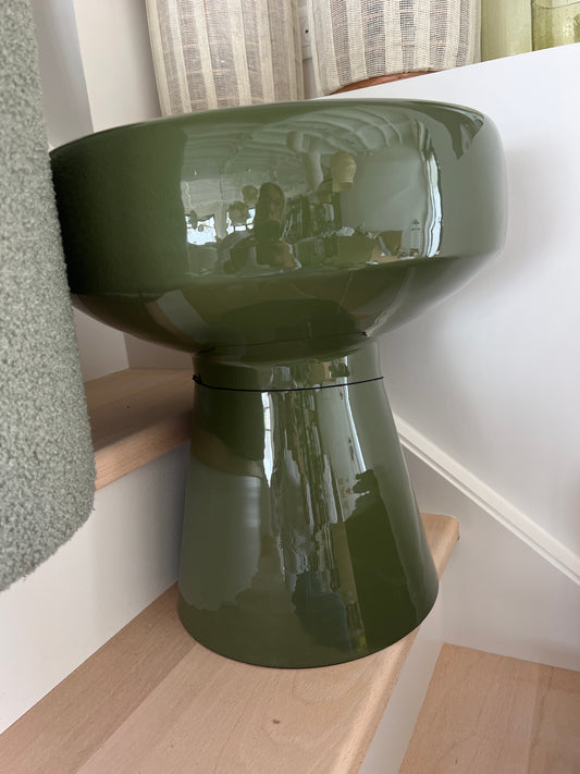 Table d’appoint kaki basse 48x42