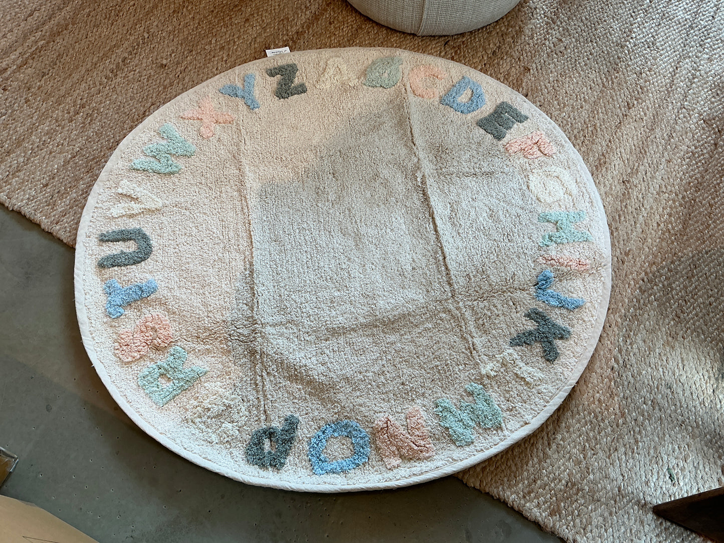 Tapis tufté enfant abécédaire