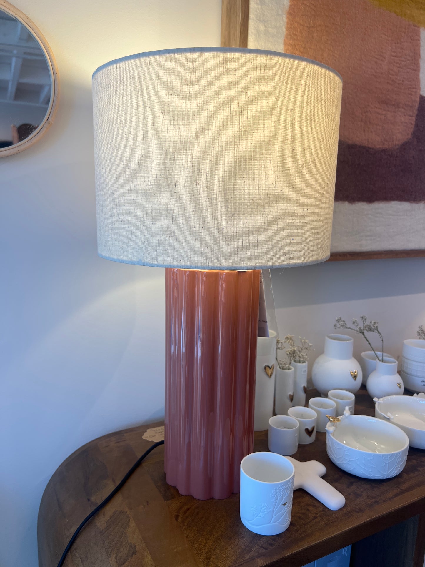 Lampe Terracotta/ beige