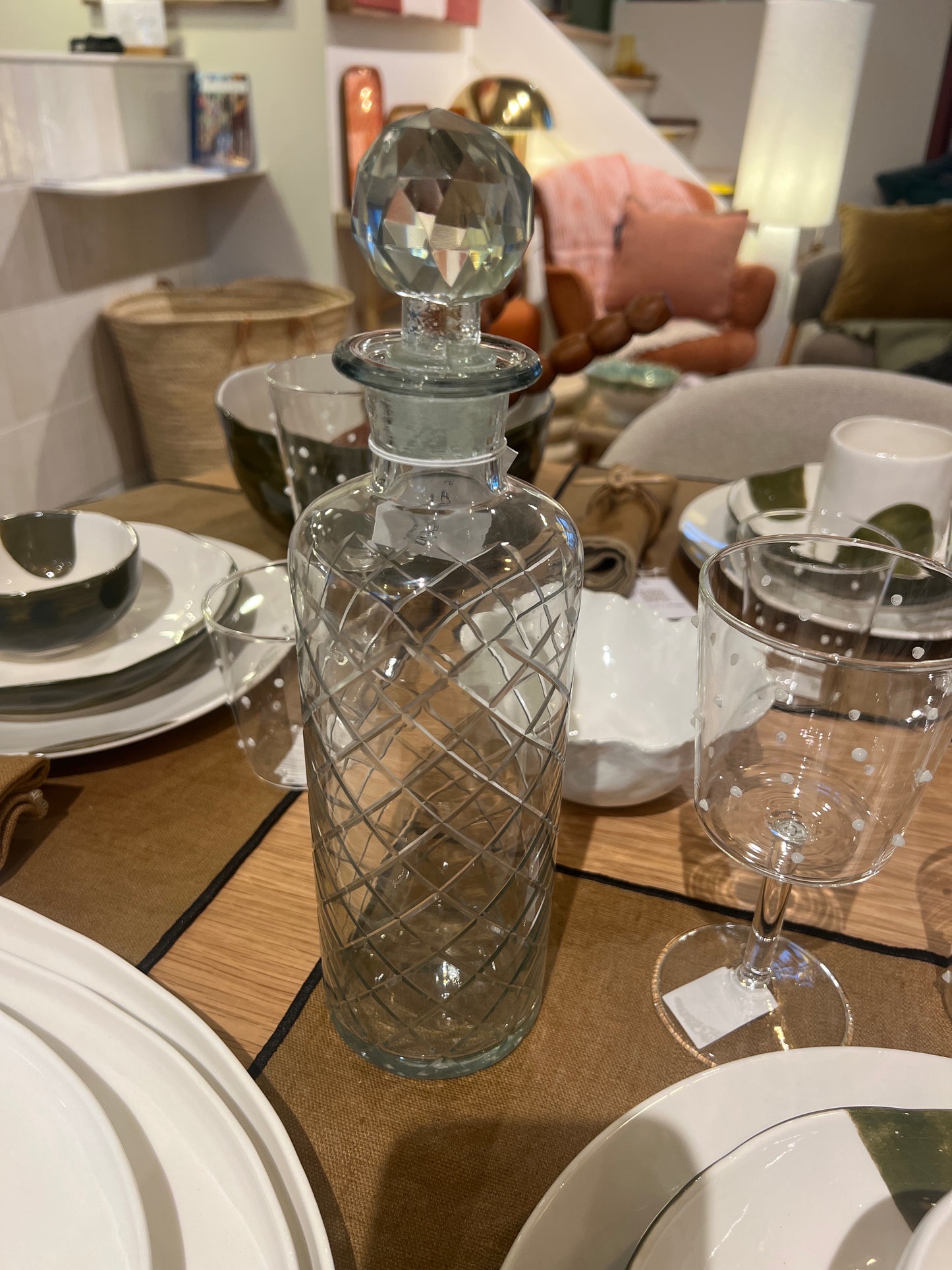 Carafe avec bouchon