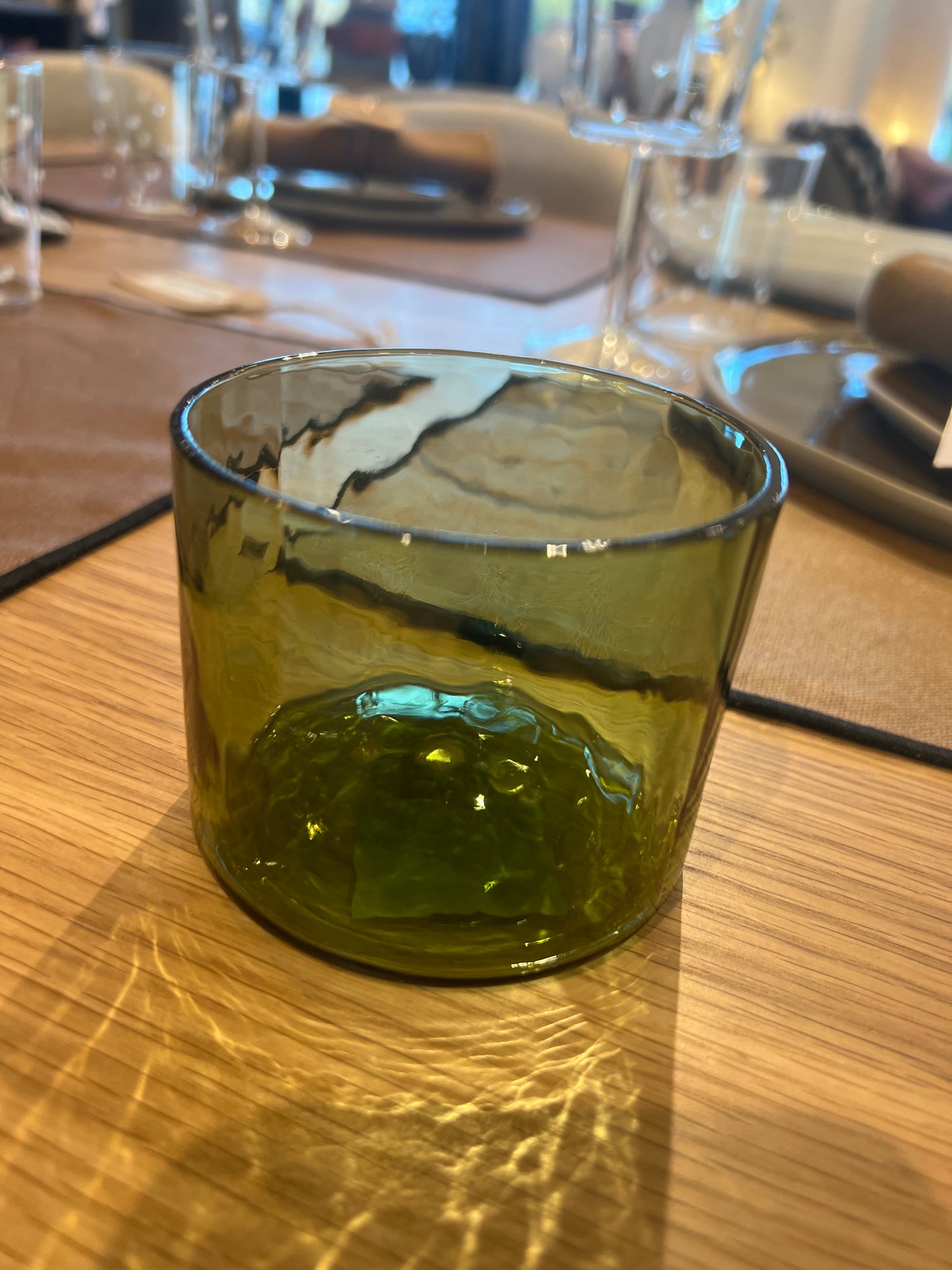Verre à eau olive