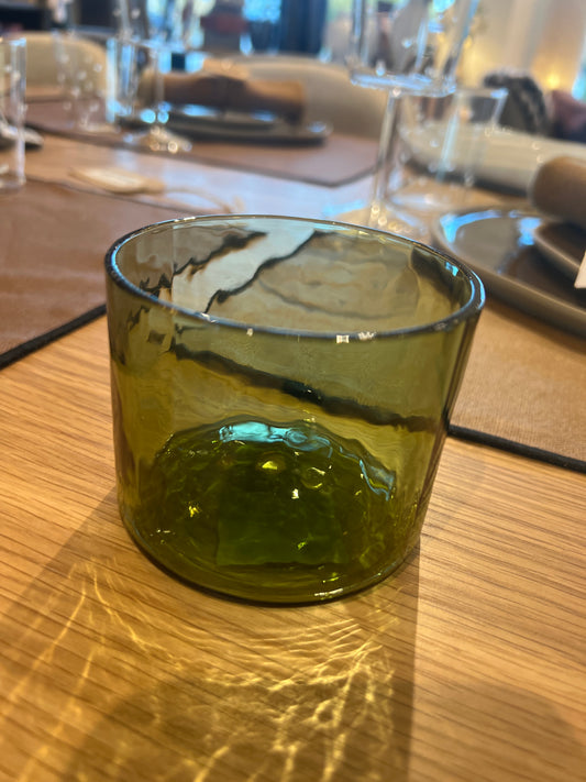 Verre à eau olive