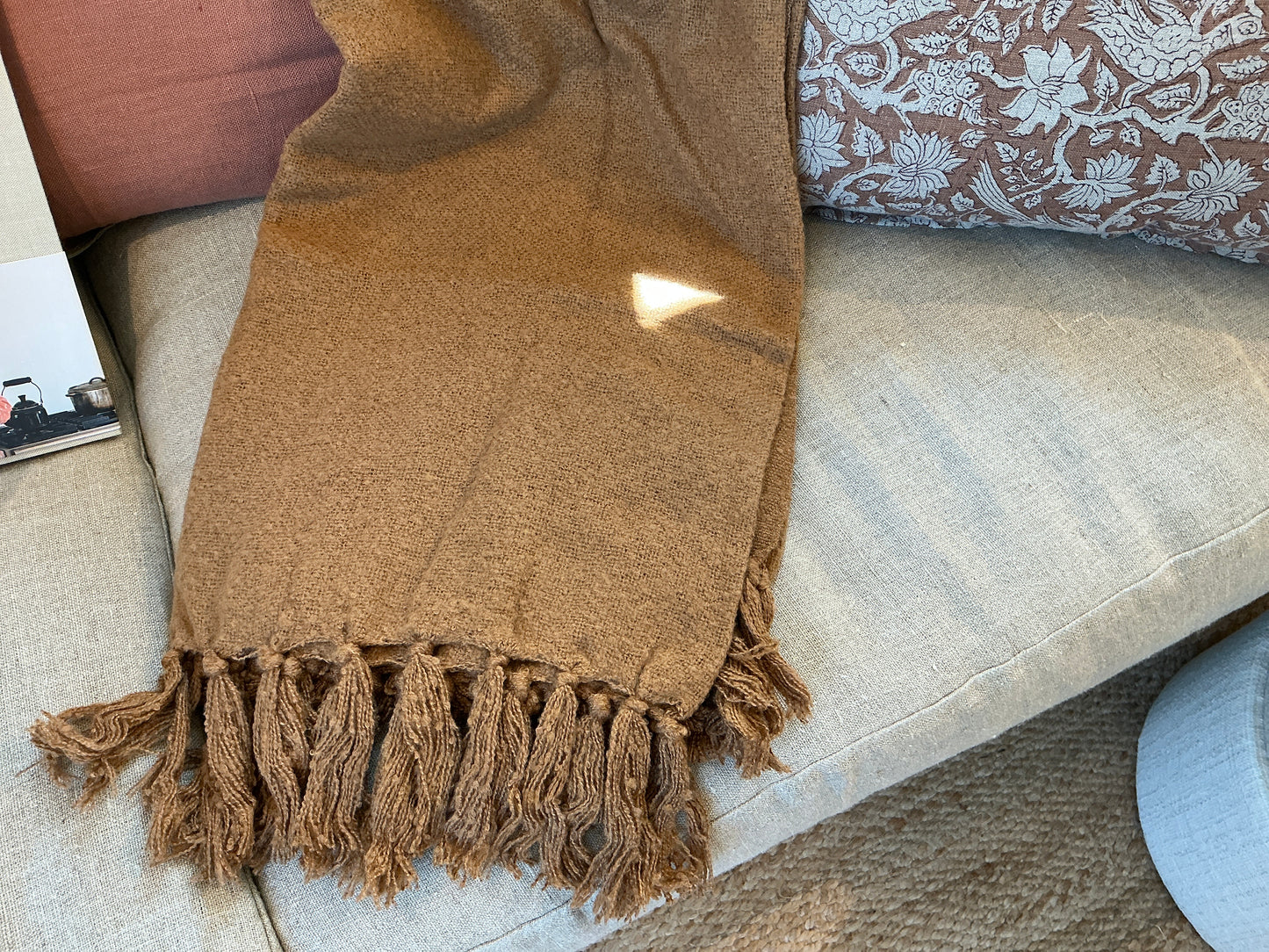 Plaid klosen camel 150x130 cm
