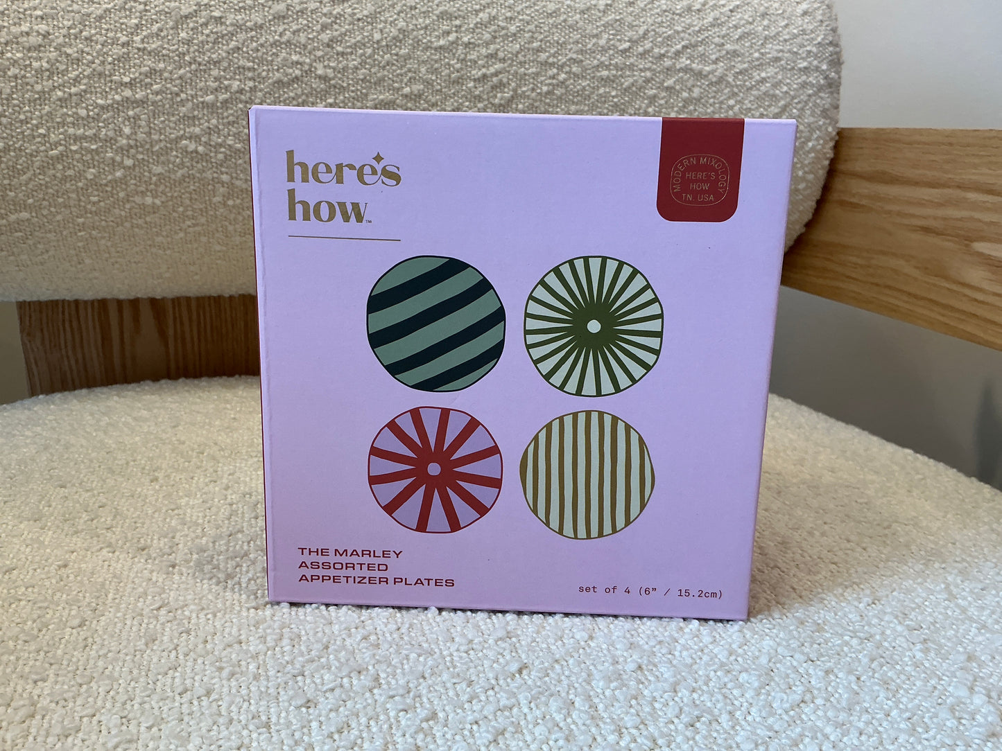 Set de 4 petites assiettes dépareillées