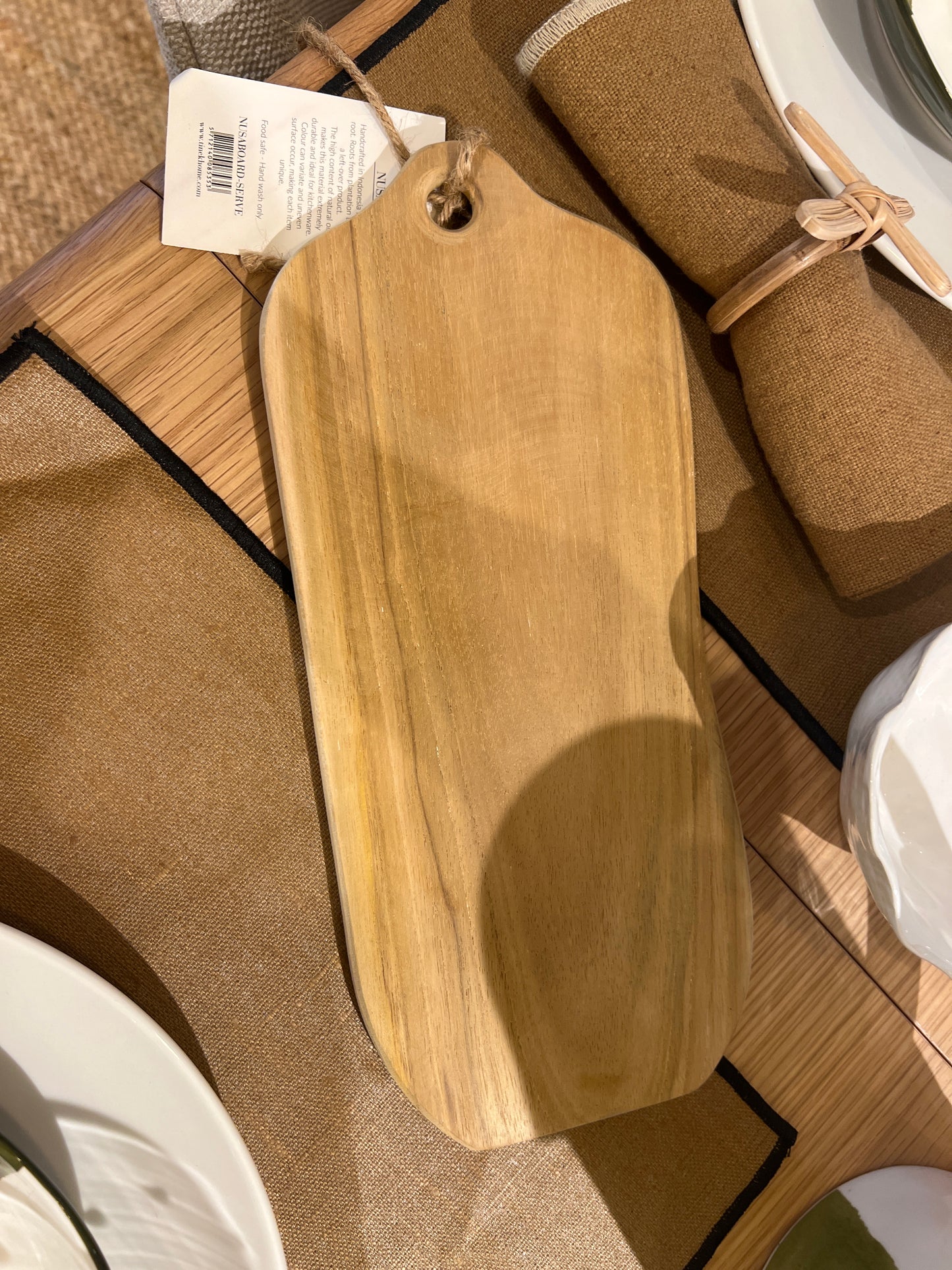 Planche de service  en teck 29 cm