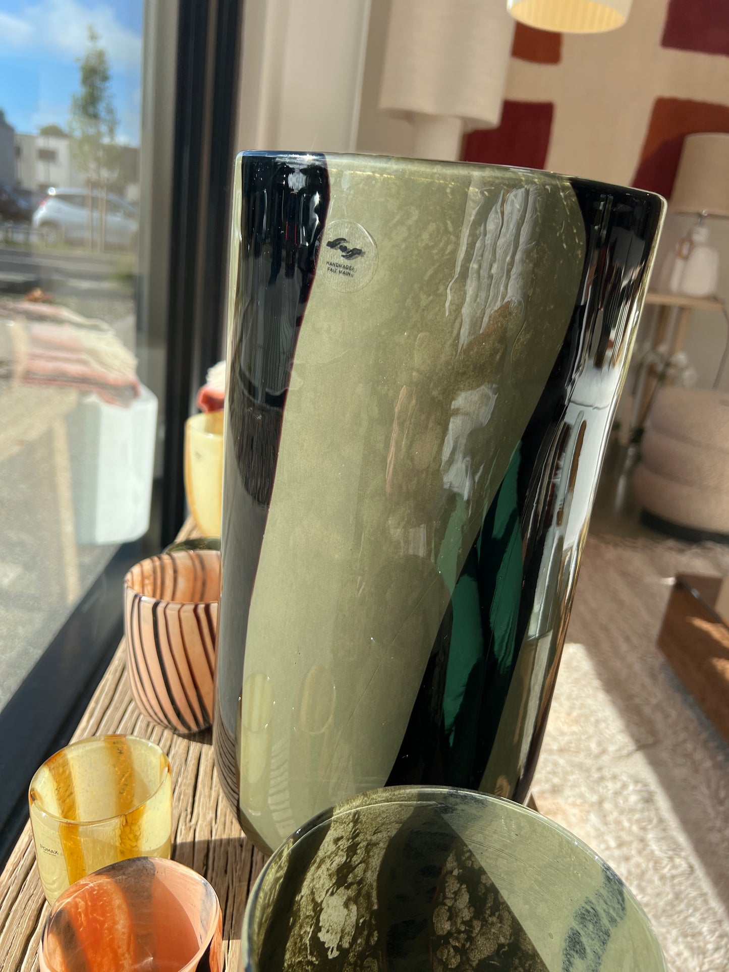 Vase/ photophore CANNES KAKI 20