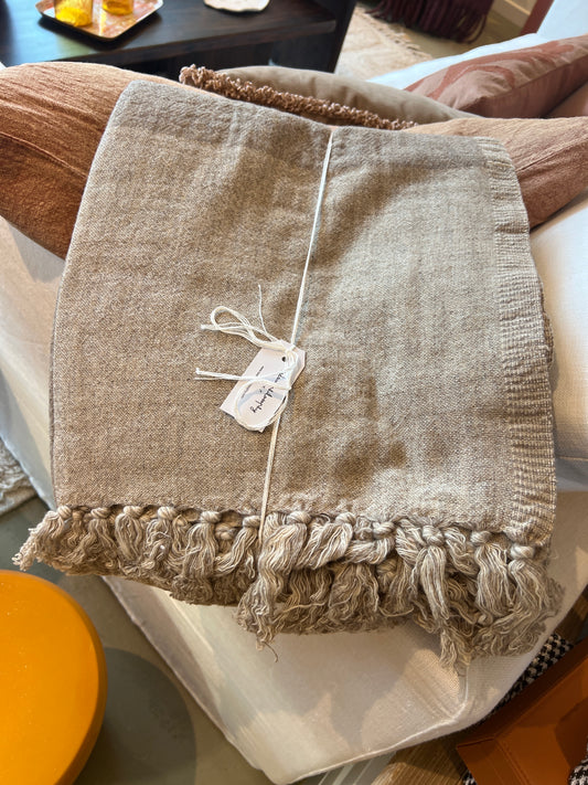 Plaid perla marmotte