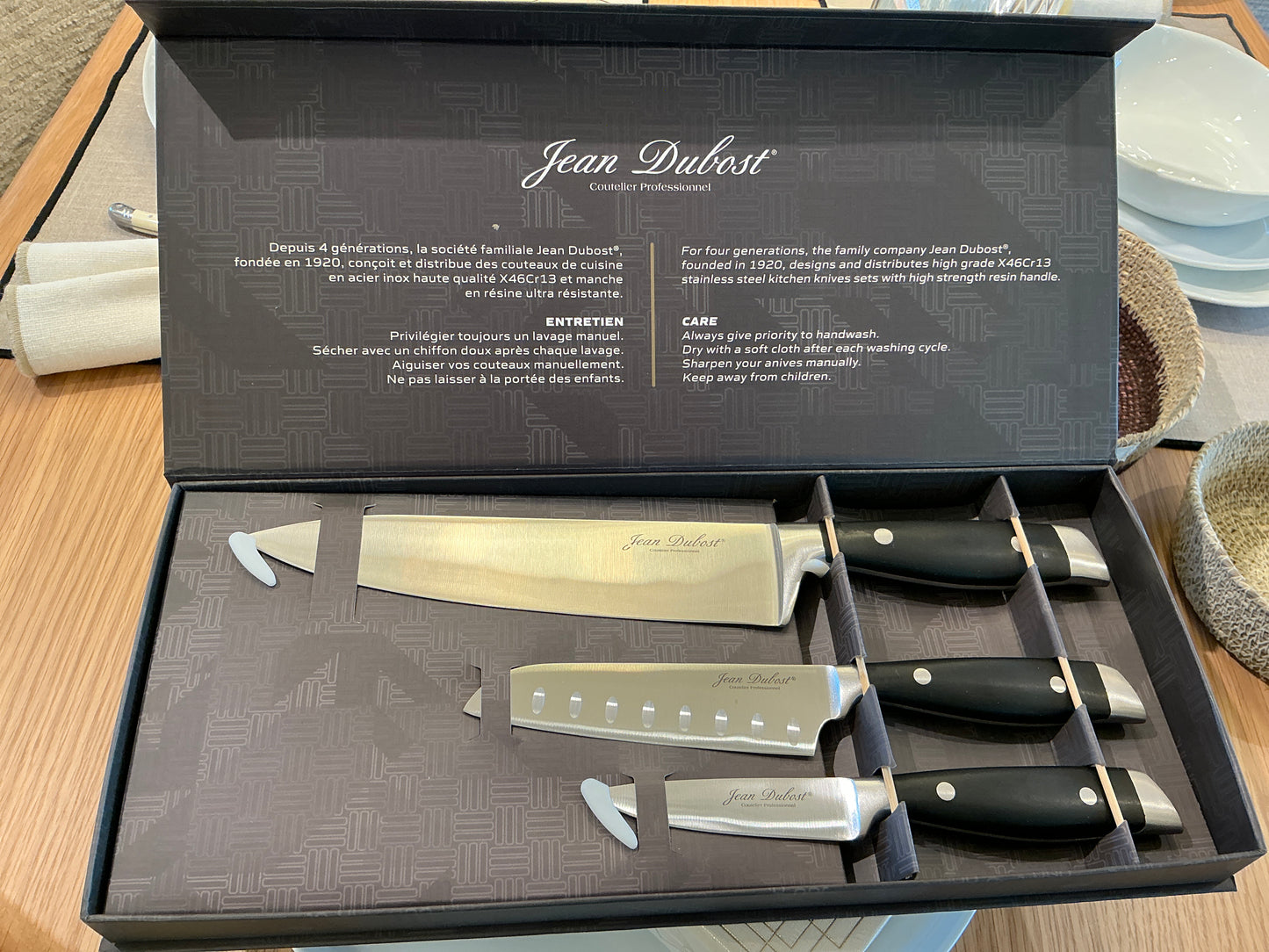 Coffret 3 couteaux de cuisine