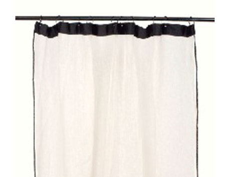 RIDEAUX A OEILLETS BONIFACIO 130X280 CM BLANC