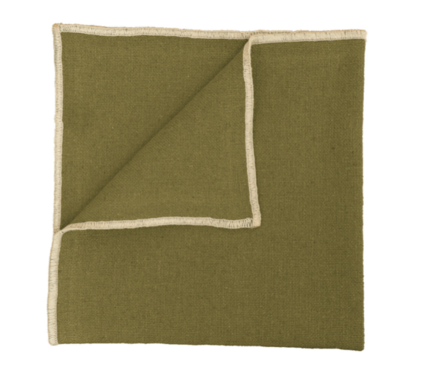 SERVIETTES DE TABLE HAOMY CORTE X 6 OLIVE