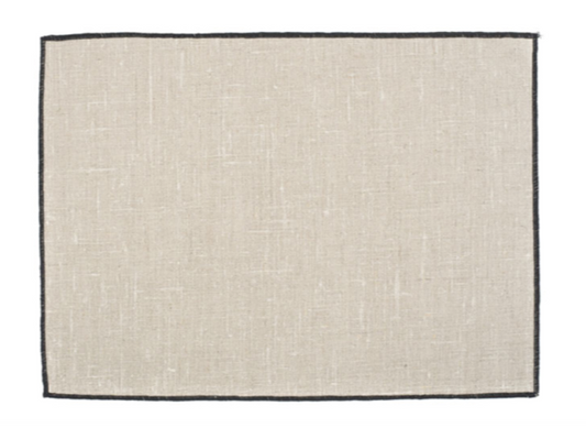 SET DE TABLE HAOMY BORGO X 6 NATUREL