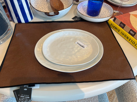 SET DE TABLE HAOMY BORGO X6 MOKA
