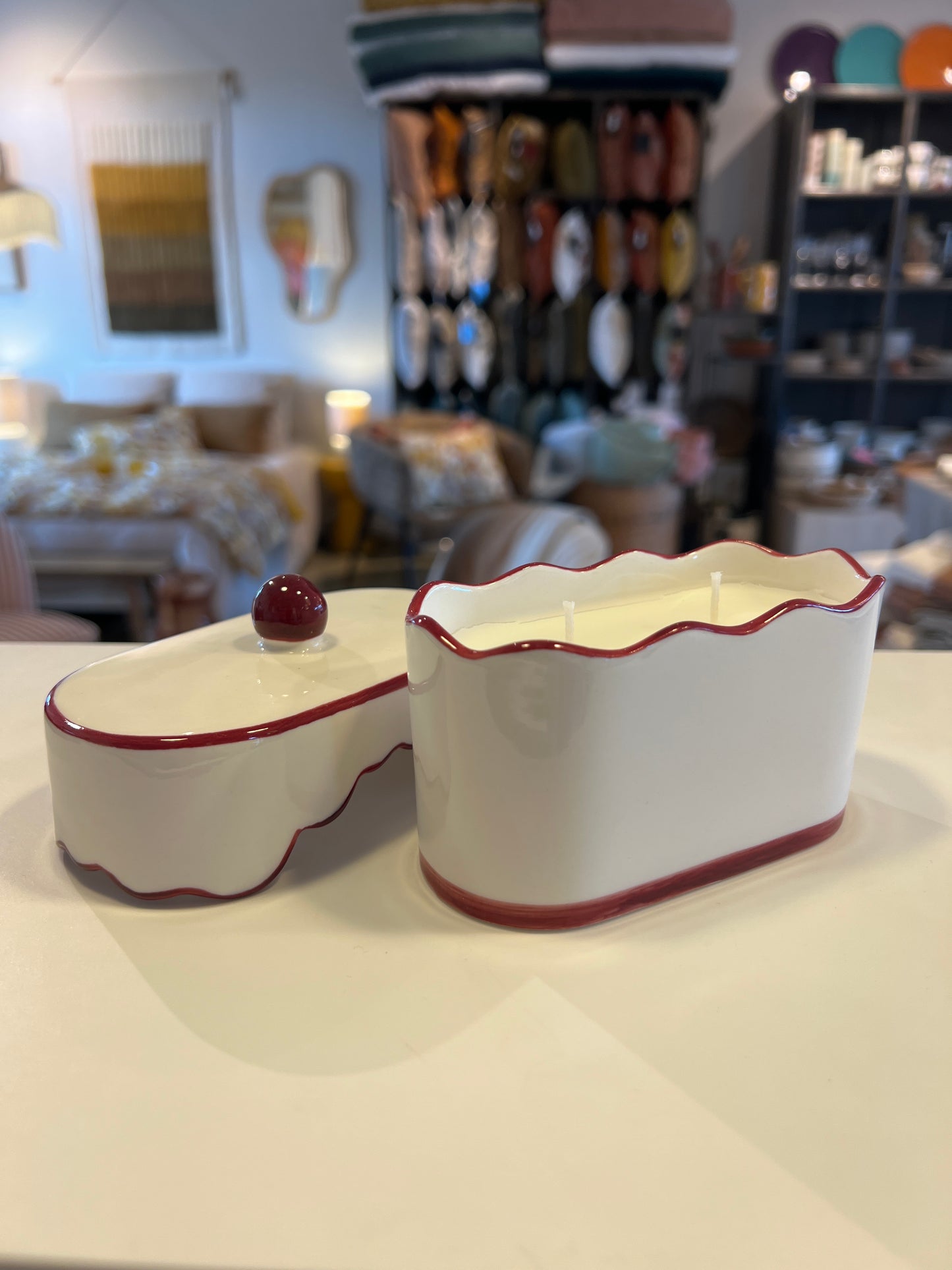 Bougie chérie céramique linen & orris