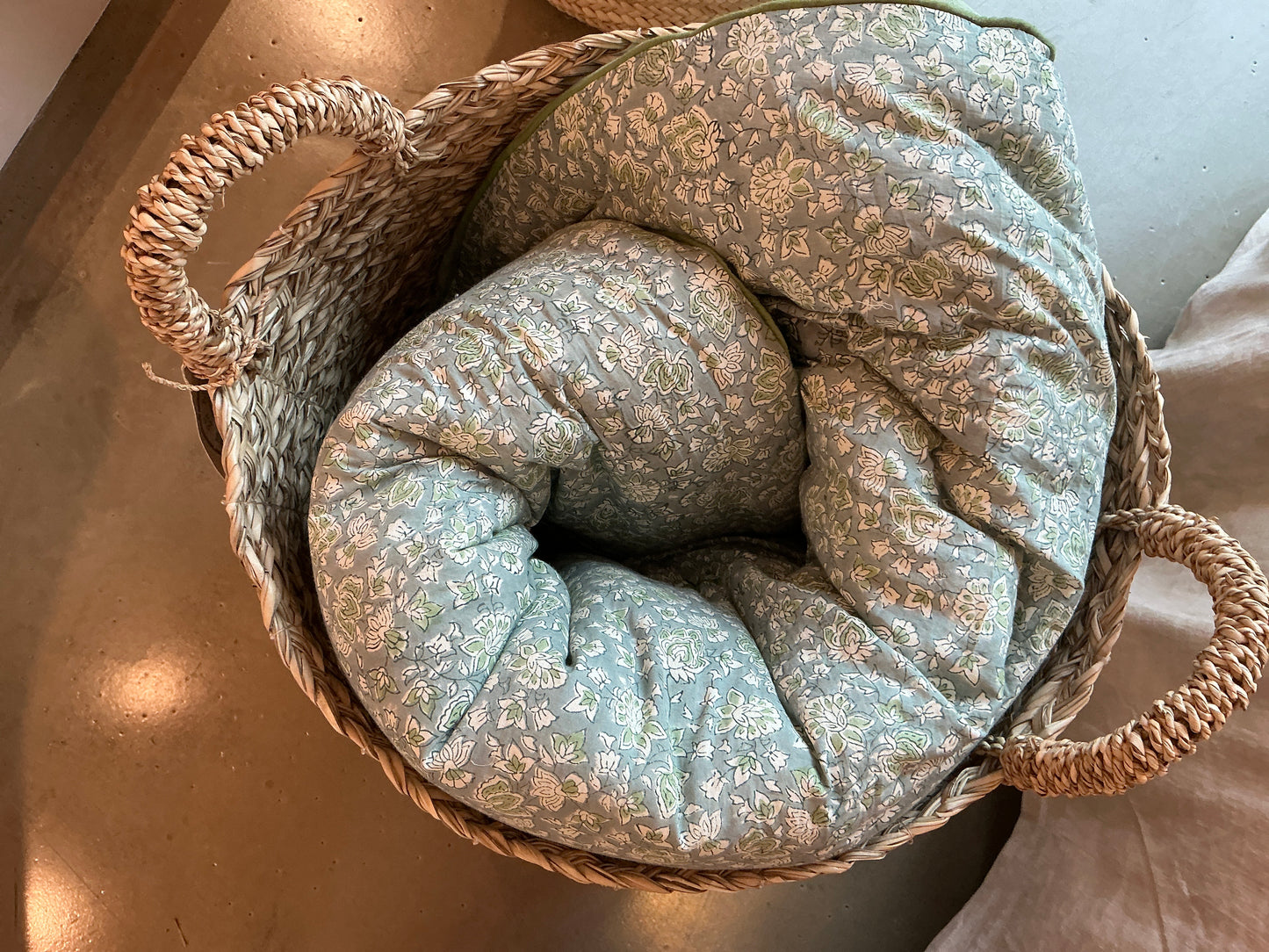 Édredon bonheur du jour arushi blue green