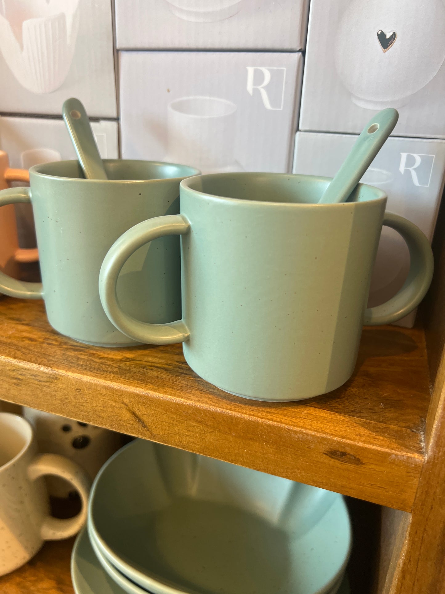 Tasse rêverie sauge 25 cl + cuillère