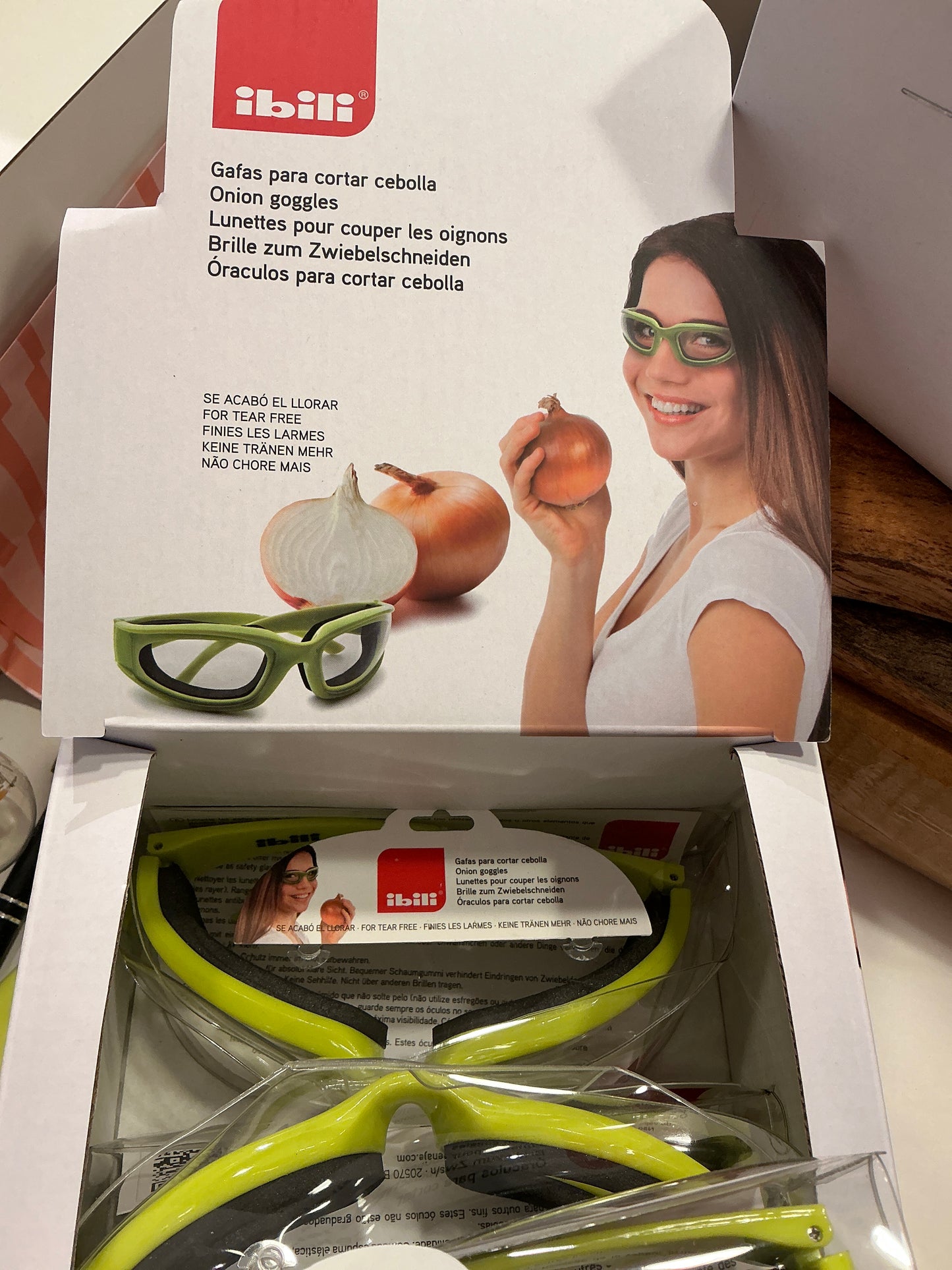 Lunettes pour couper les oignons