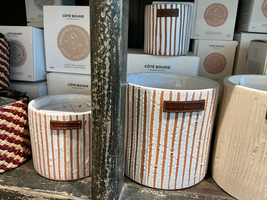 Bougie Zebré terra s mandarine majorelle