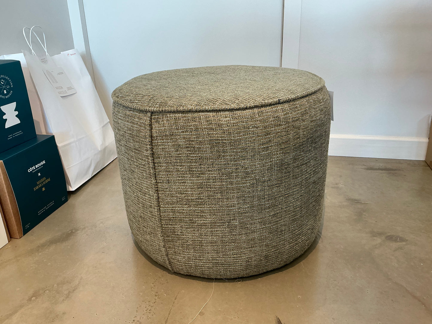 Pouf DOMINI vert 50x40