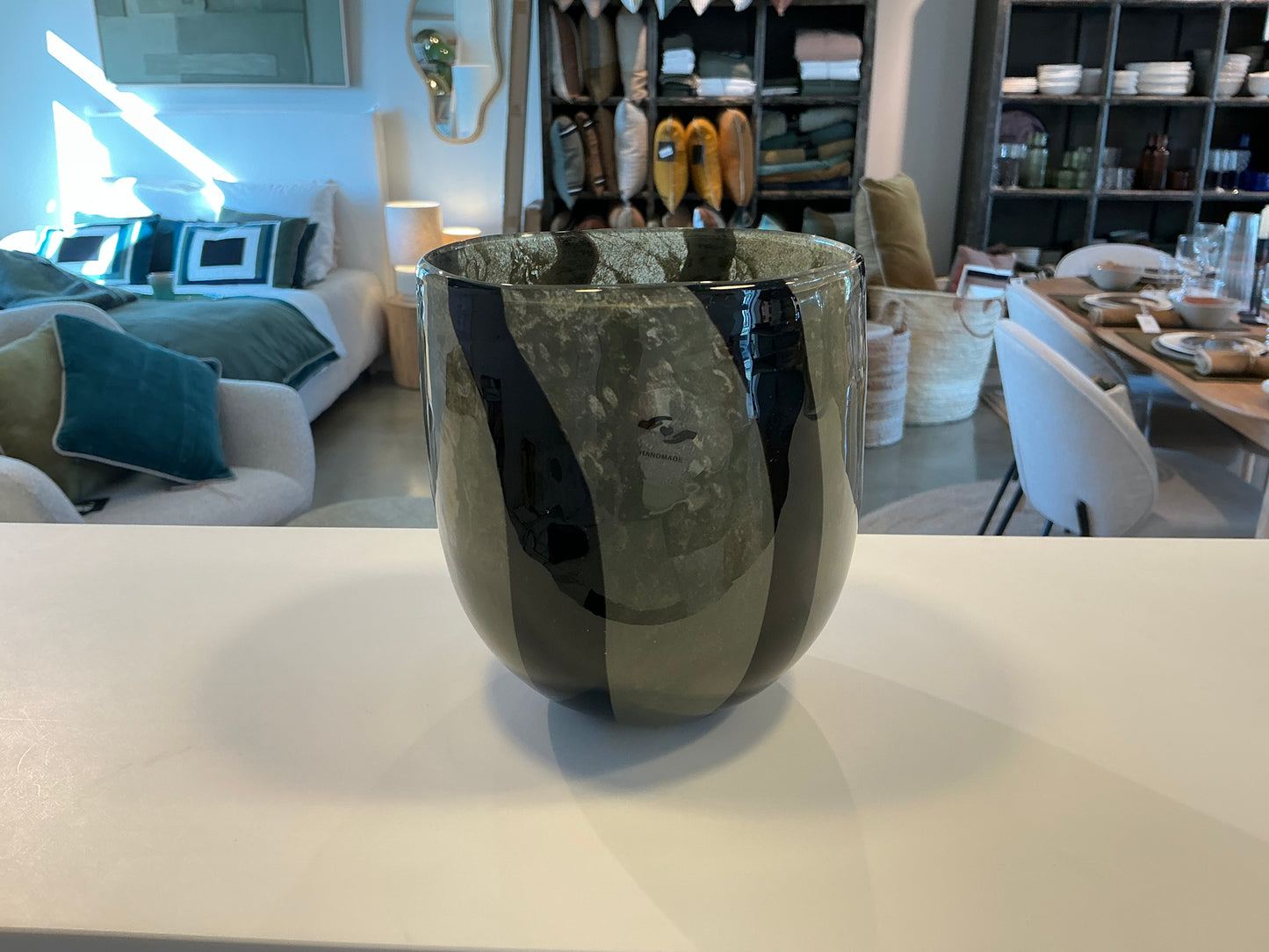 Vase/ photophore CANNES kaki 10