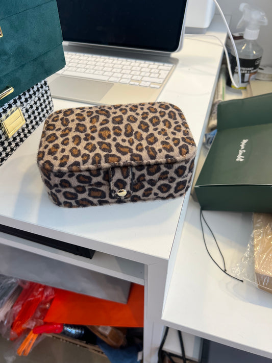 BOITE A BIJOUX DE VOYAGE BRIGITTE LEOPARD