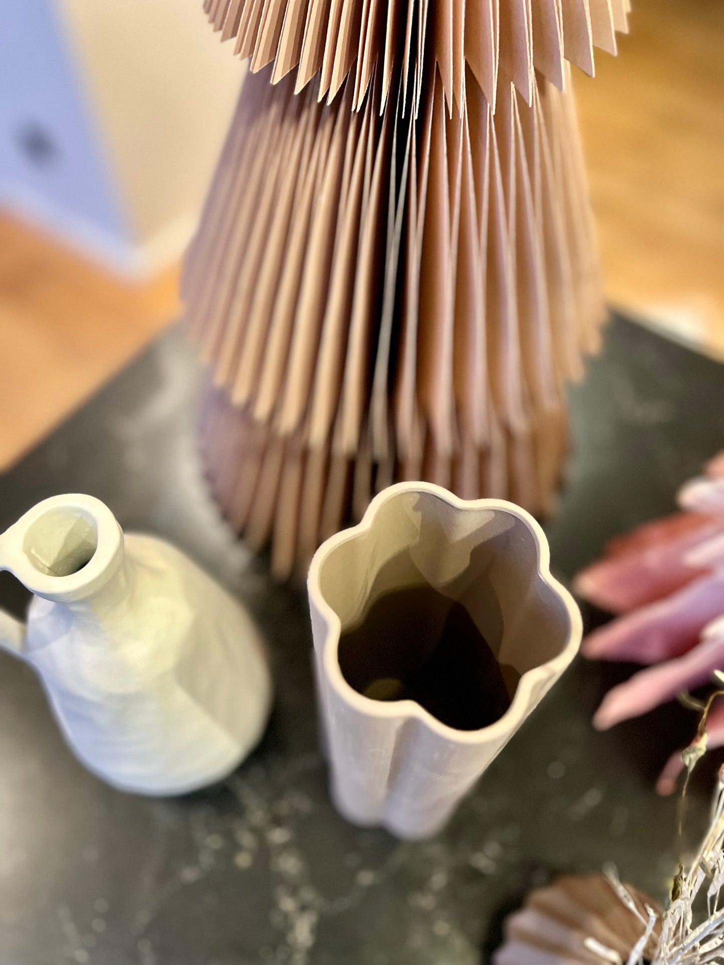 VASE CYLINDRE BUN ROSÉ