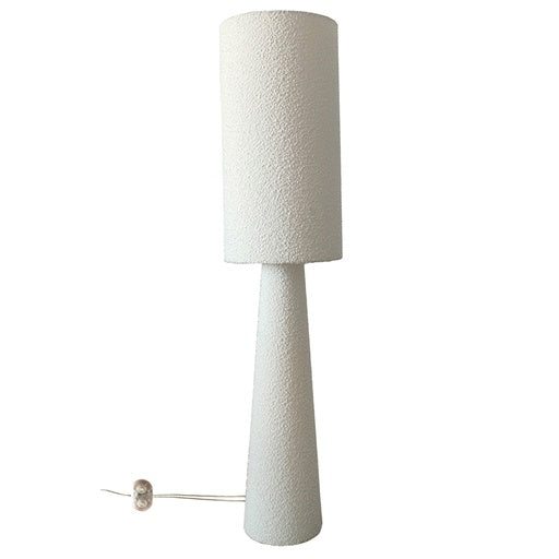 LAMPADAIRE BOUCLETTE BLANC d 30 cm h 130 cm