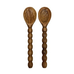 COUVERT DE SERVICE EN BOIS BOULE