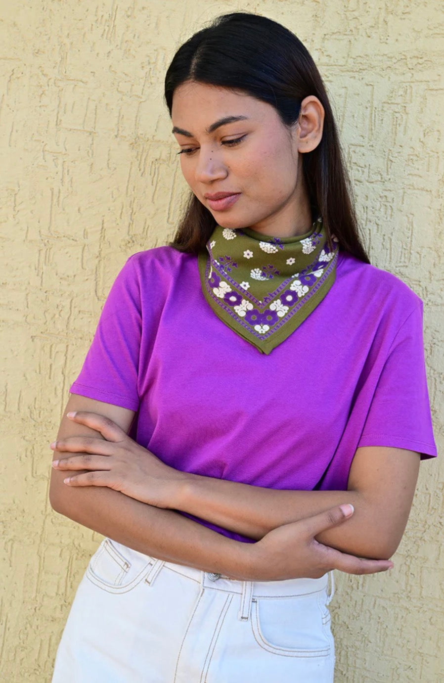 Petit foulard Anastase Olive Byzatine
