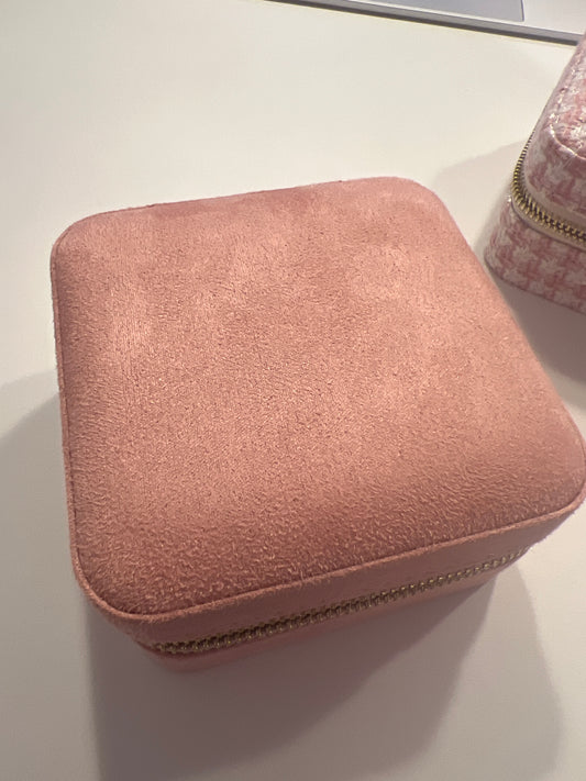 Boite à bijoux Corinne velours rose