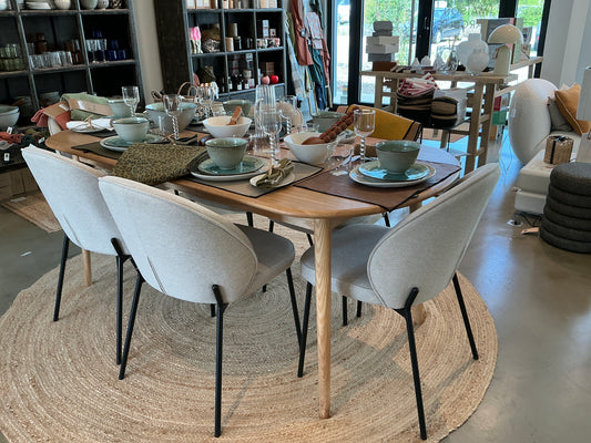 Table twist zuiver 180/240 x 90 cm