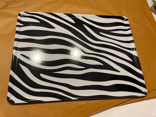 Plateau zèbre rectangulaire