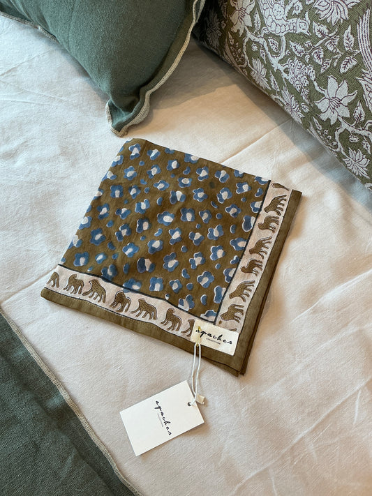 Petit foulard Apaches Dupitta Tapenade