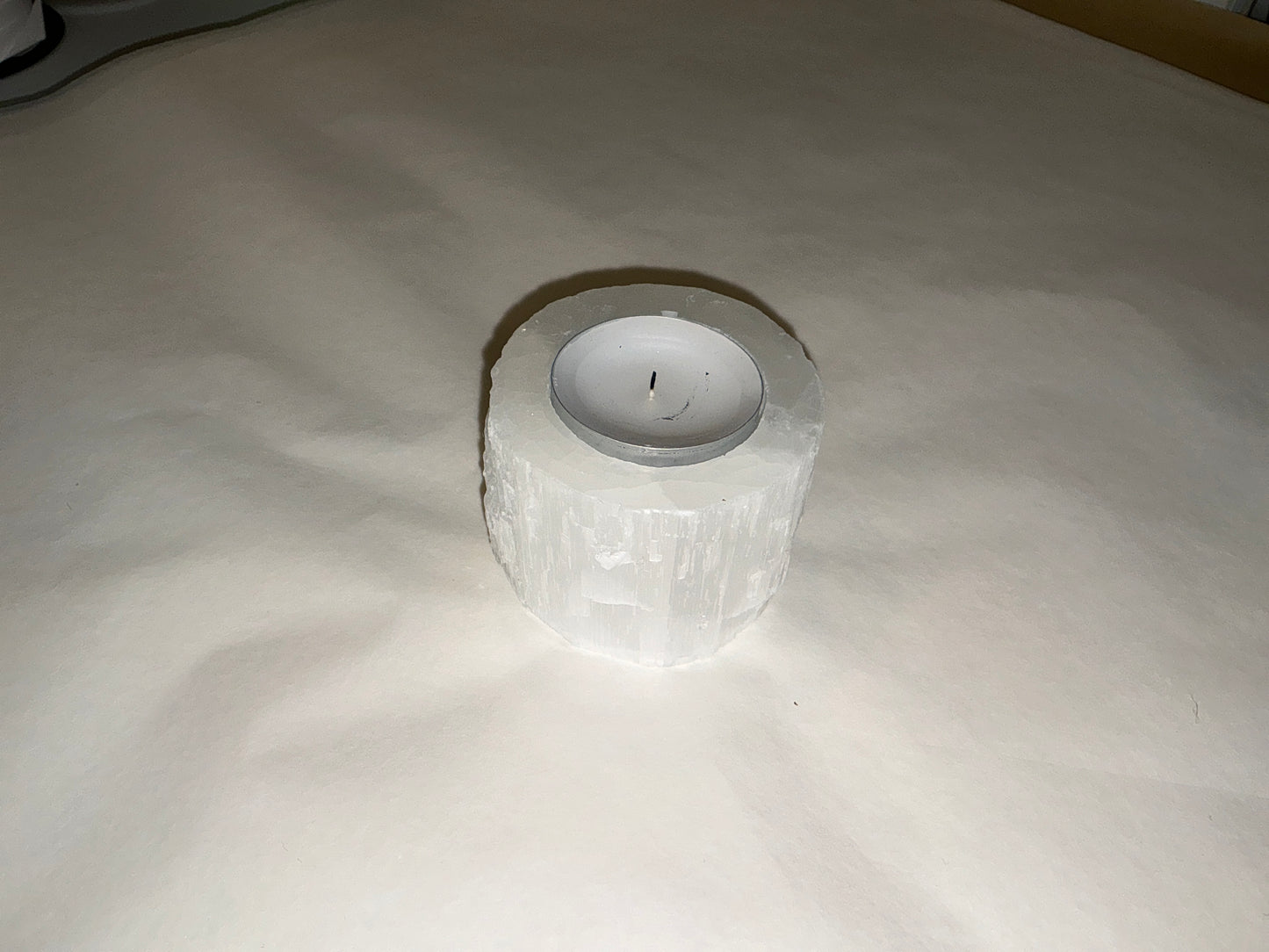 Photophore Sélénite Blanc XS