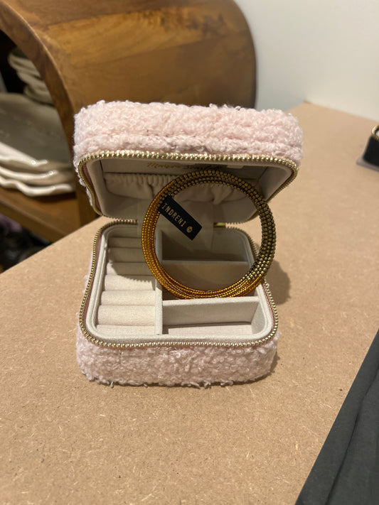 Boite à bijoux Corinne Teddy rose