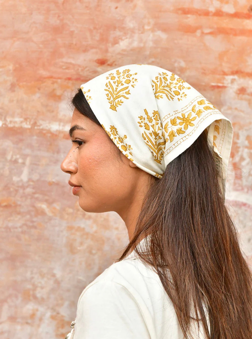 Petit foulard Galatie écru Byzantine