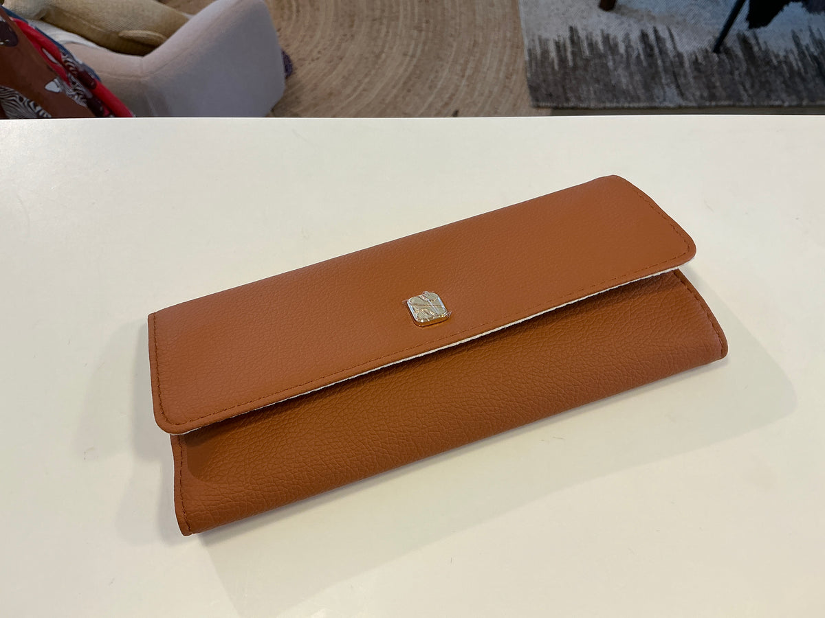 Pochette à bijoux Catherine camel