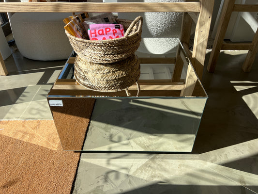 TABLE BASSE MIROIR CARRE 60CM