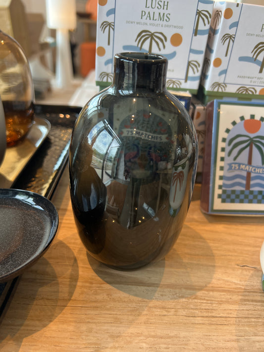 VASE VERRE NOIR