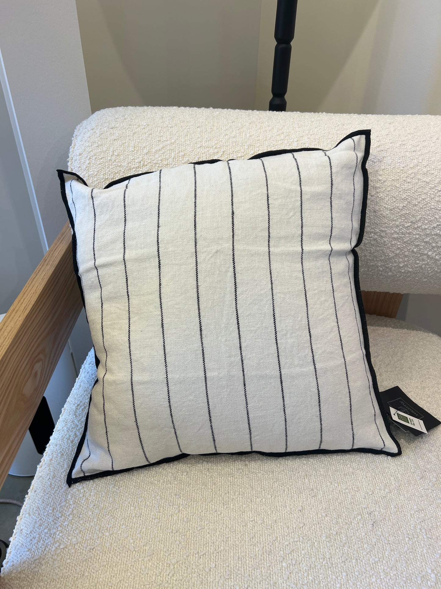 Coussin HAOMY Calvi blanc 45x45 cm