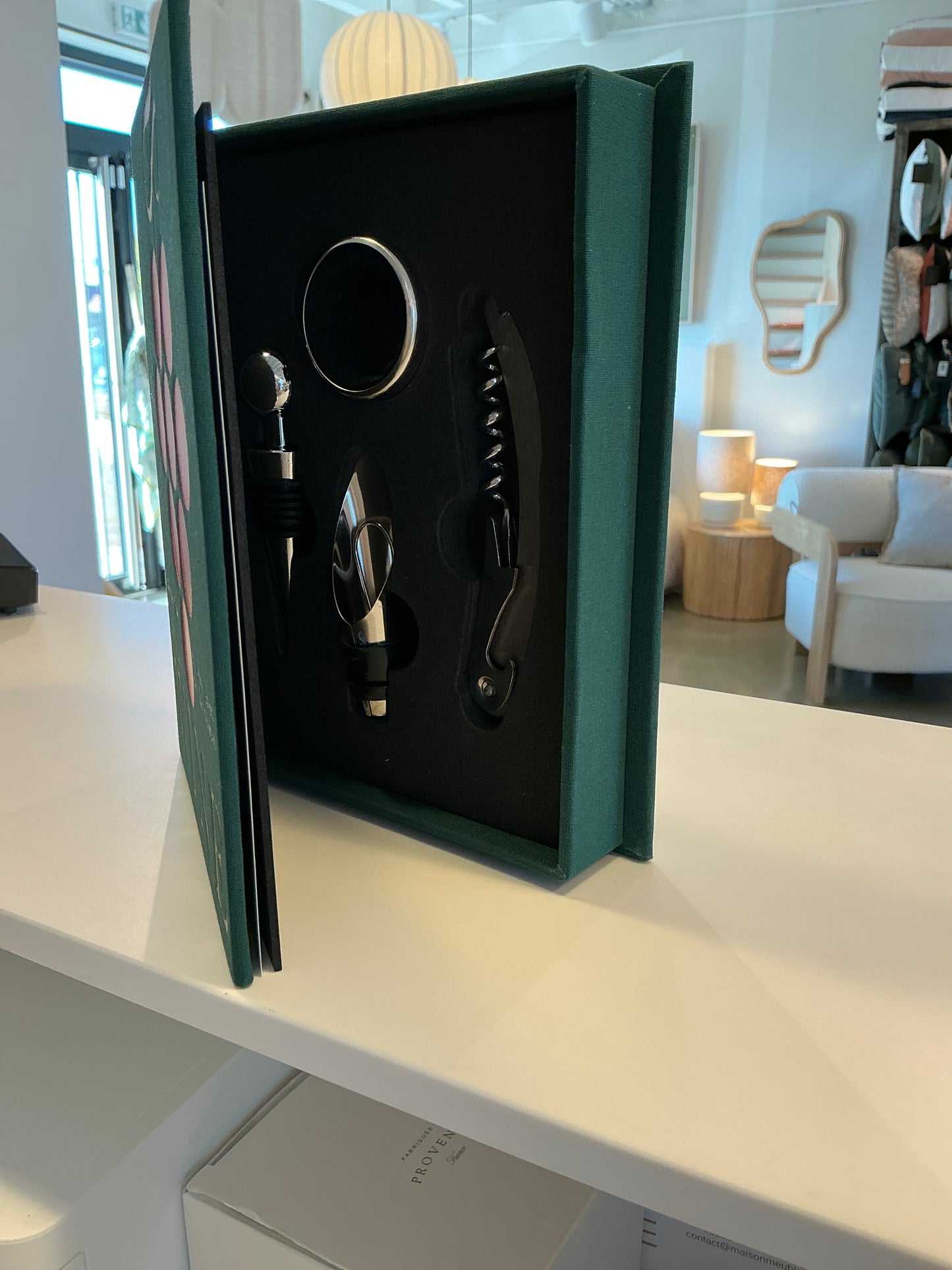 Livre coffret amateur de vin vert