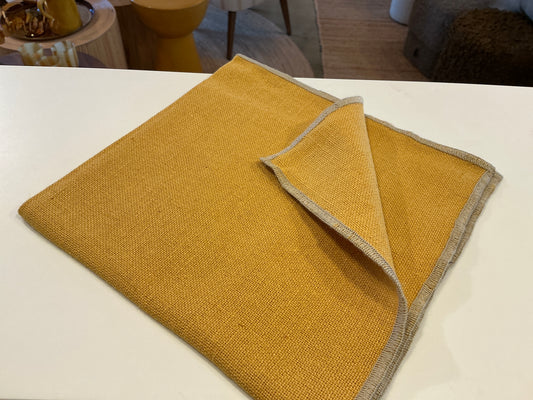 SERVIETTES DE TABLE HAOMY Corte X 6  ocre